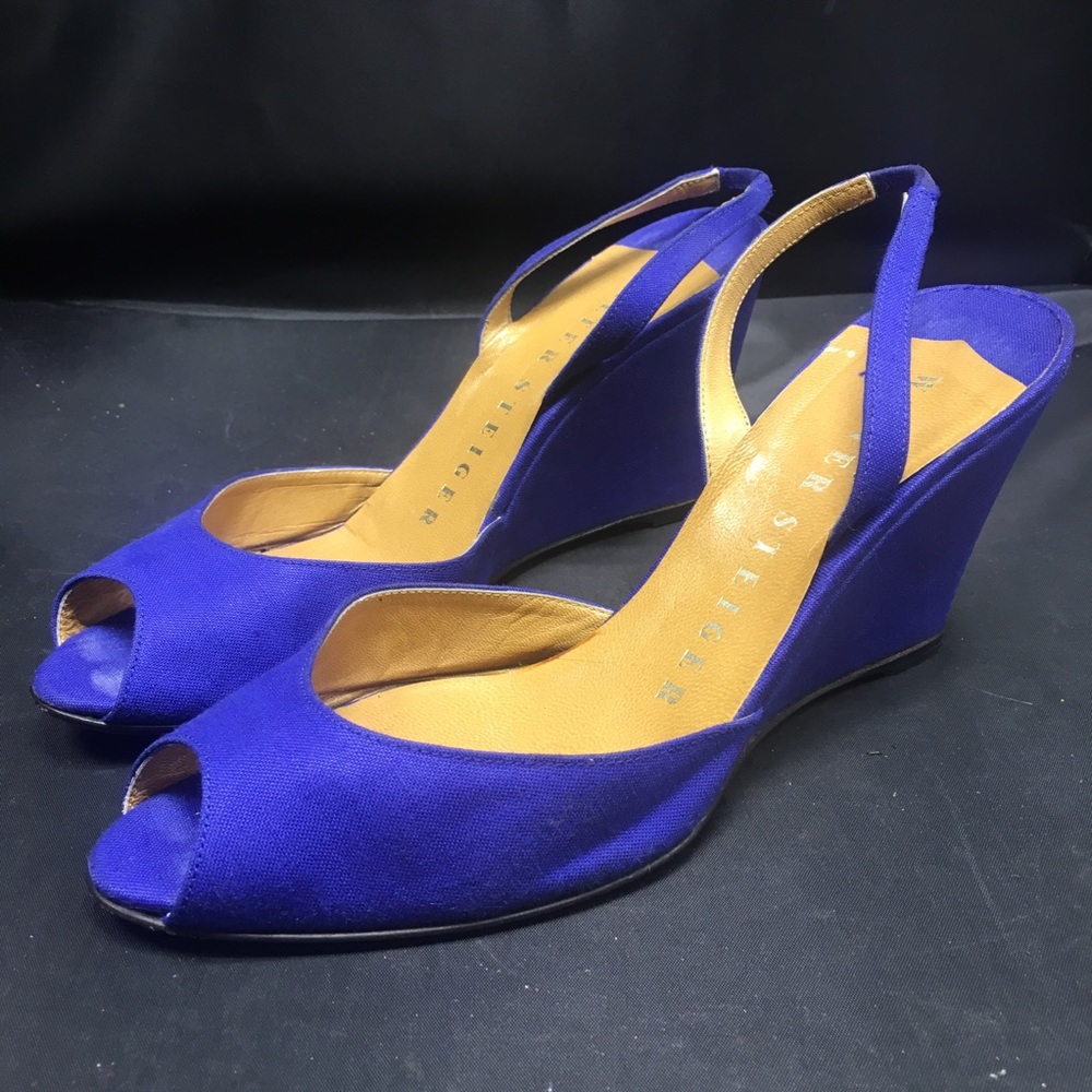 Slingback Wedge Peep Toe Sandals